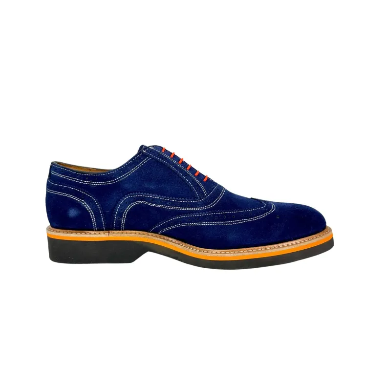 Lace-up In Blue Suede