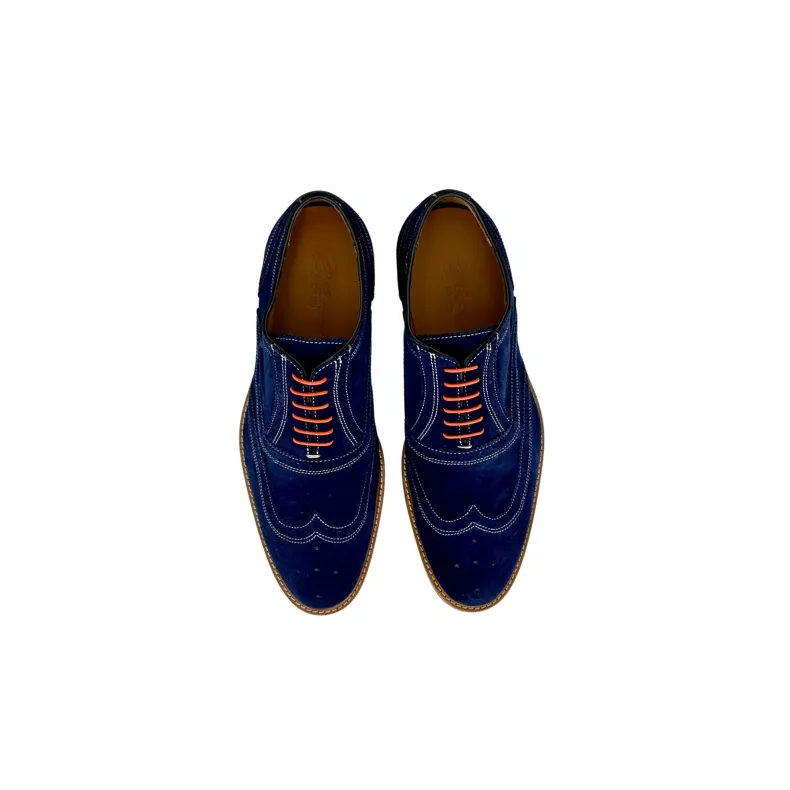 Lace-up In Blue Suede
