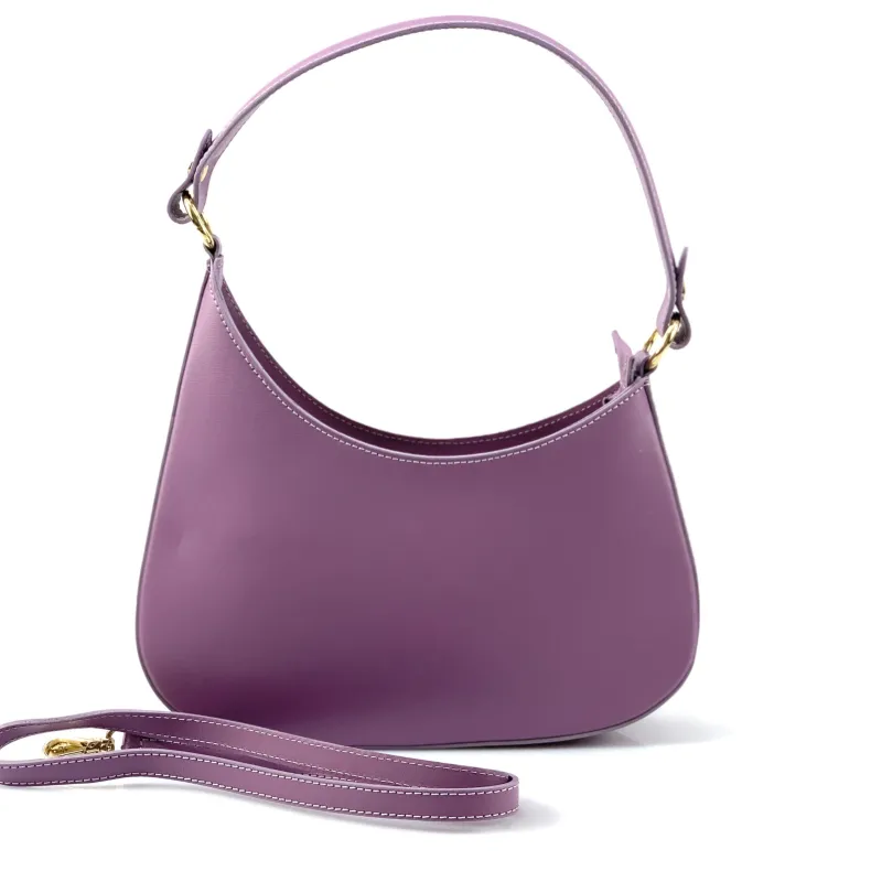 Luna – Blown Leather Bag With Two Shoulder Straps