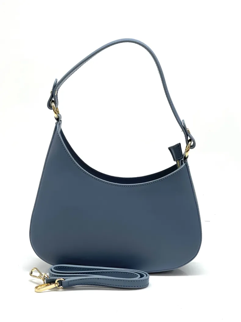 Luna – Blown Leather Bag With Two Shoulder Straps