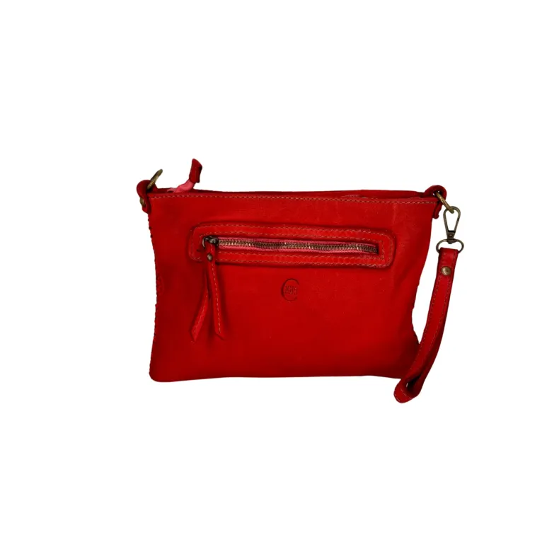 Marta – Woven Clutch Bag With Strap And Shoulder Strap