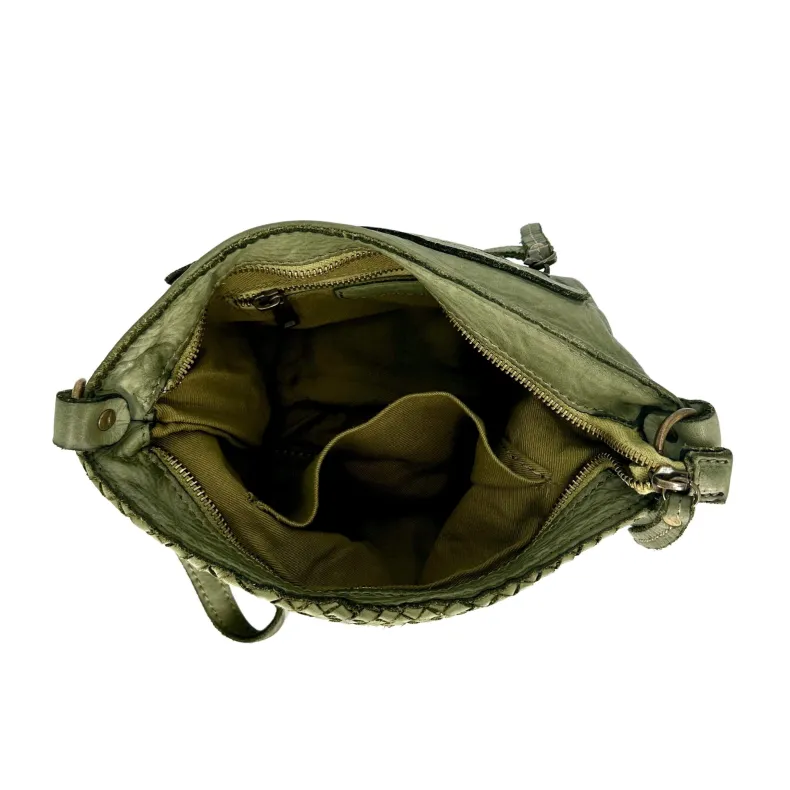 Marta – Woven Clutch Bag With Strap And Shoulder Strap