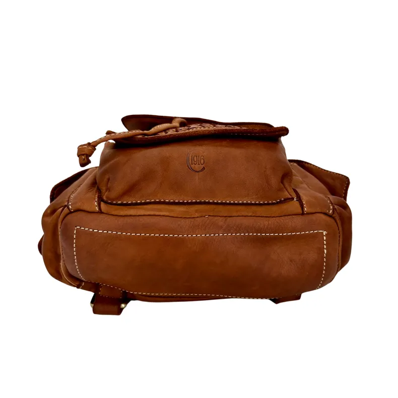 Matilde – Handcrafted Backpack With Woven Flaps