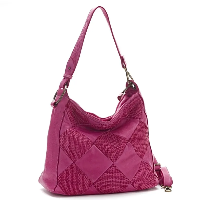 Melissa Quilted And Woven Effect Bag