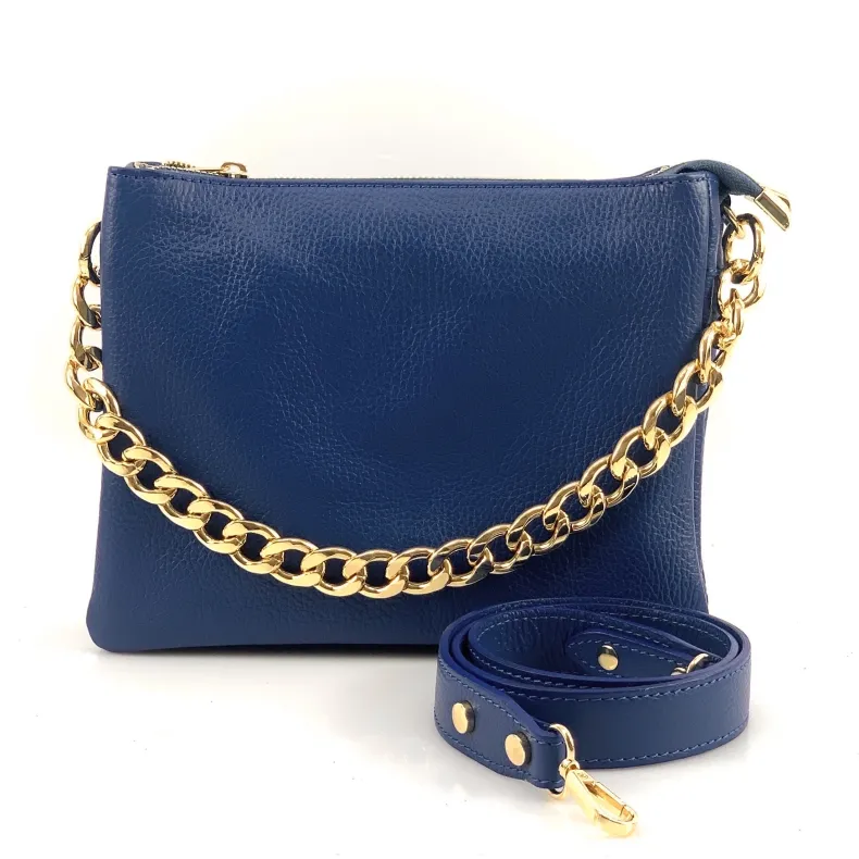 Perla Small – Clutch With Three Compartments And Chain