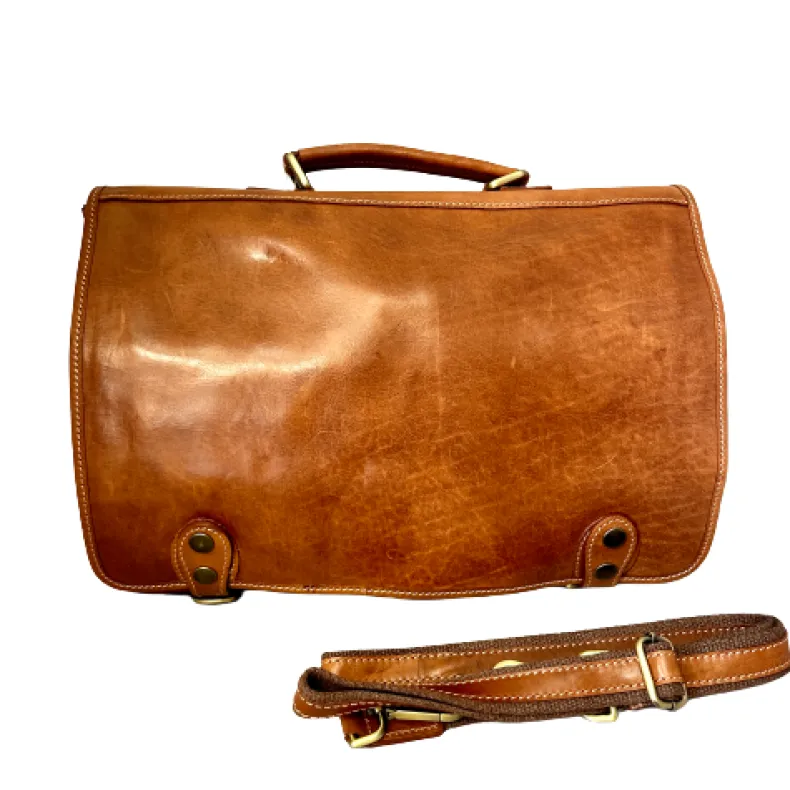 Professional Briefcase In Matte Leather