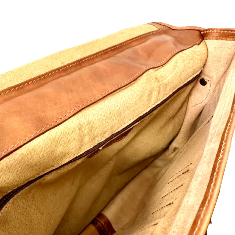 Professional Briefcase In Matte Leather