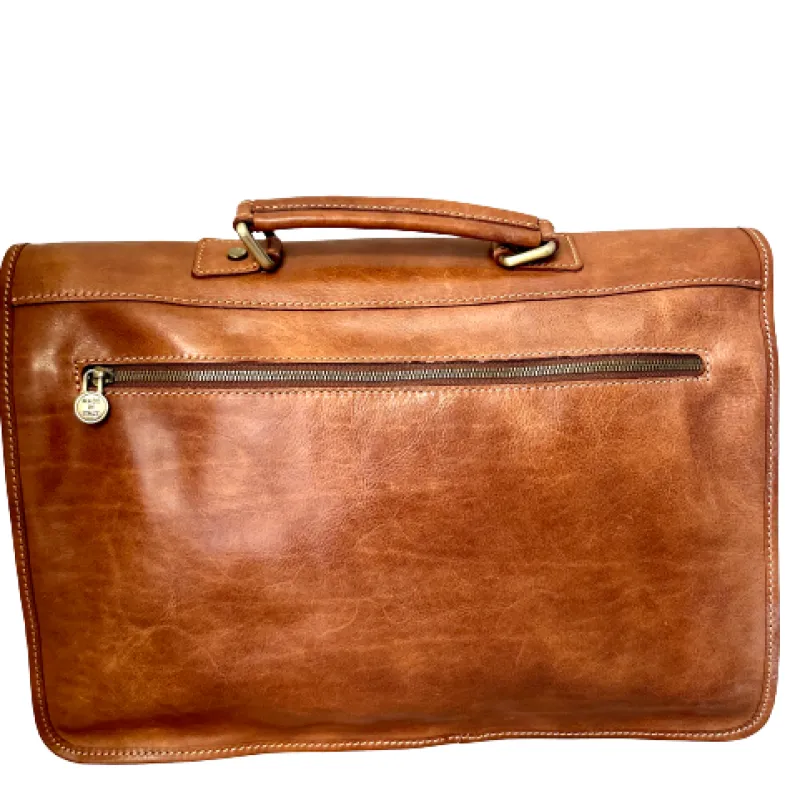 Professional Briefcase In Matte Leather