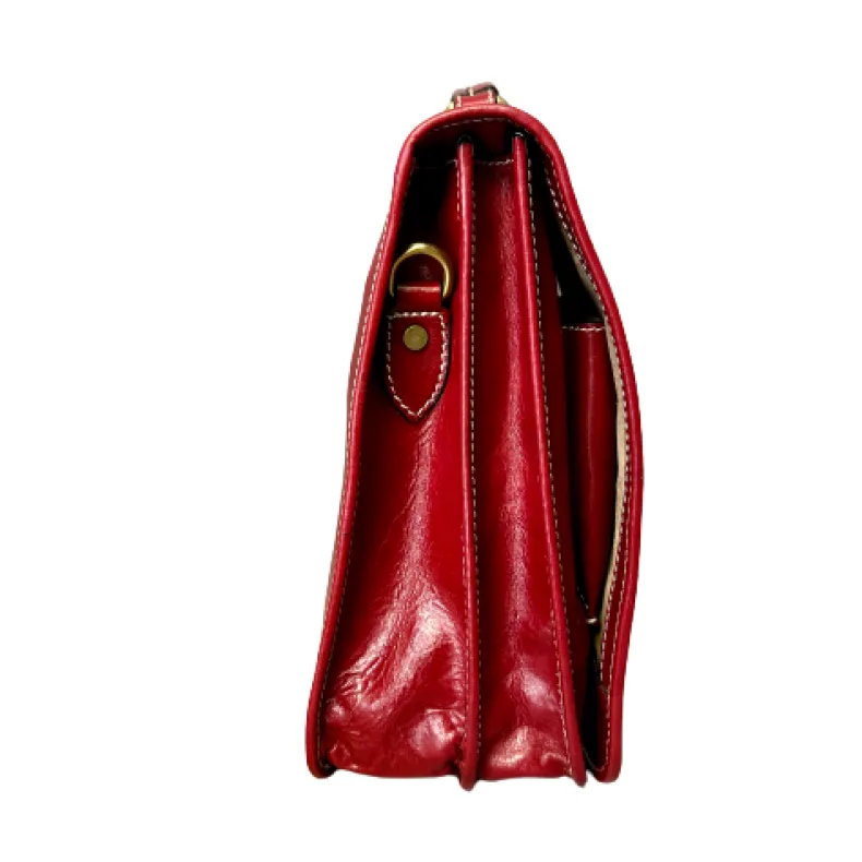 Professional Leather Briefcase With Twist Locks