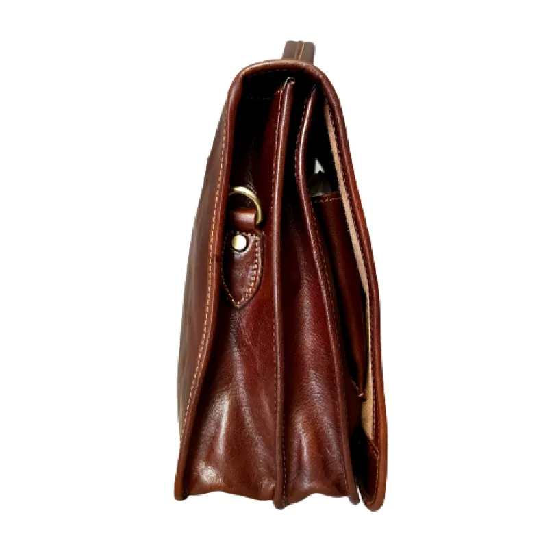 Professional Leather Briefcase With Twist Locks