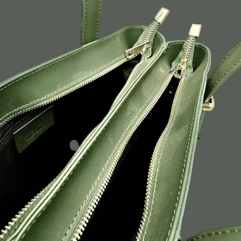 Rigid Bag With Floral Embroidery Effect