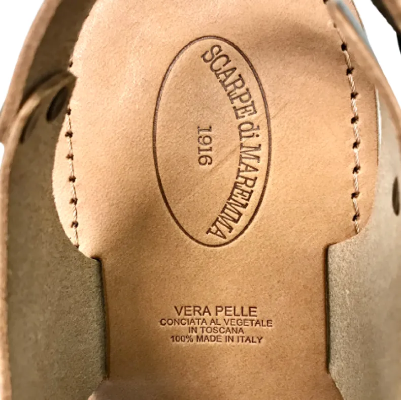 Sandal In Burnt Leather Mod. 7005