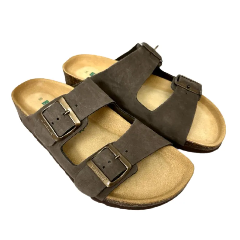 Slipper Bionatura Dark Brown Nubuck Vibram