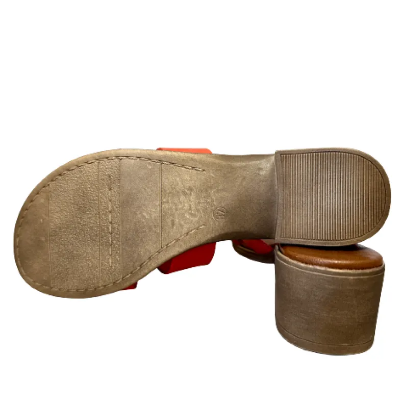 Slipper In Red Leather Mod. Hermes