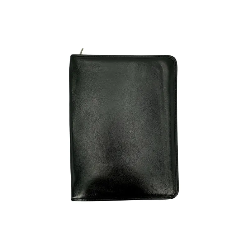 Smooth Leather Document Holder With Zip
