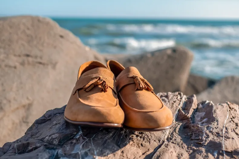 Summer Moccasin In Leather Suede