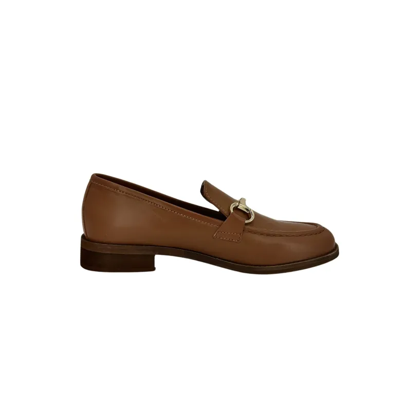 Tan Leather Moccasin With PFV Clamp