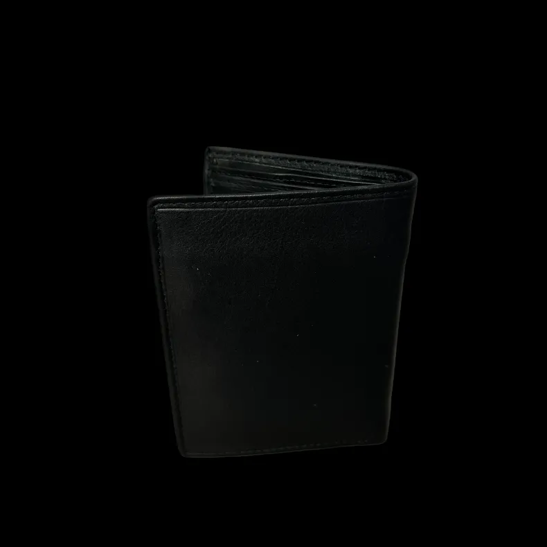 Vertical Anti-cloning Wallet In Leather