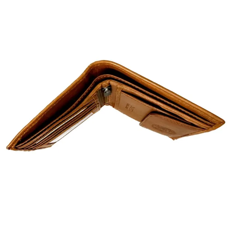 Vertical Anti-cloning Wallet In Leather
