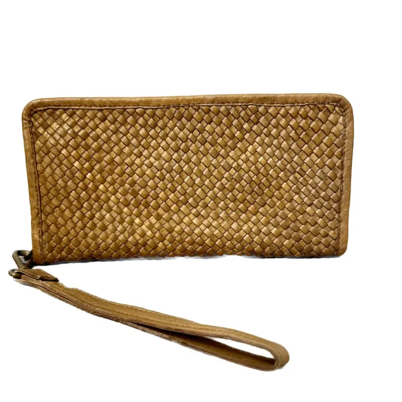 Woven Handcrafted Wallet With Wrist Strap