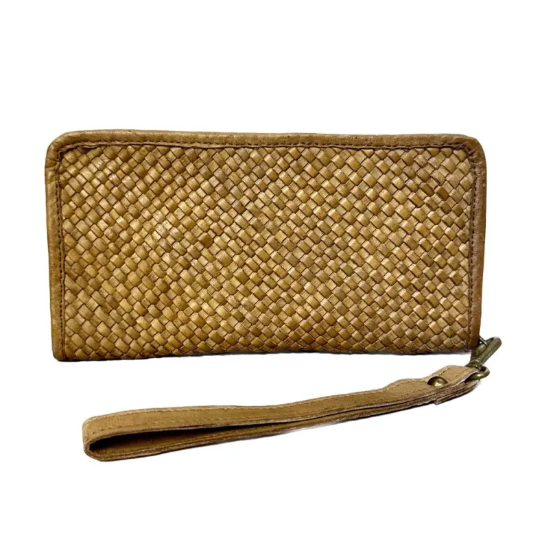Woven Handcrafted Wallet With Wrist Strap