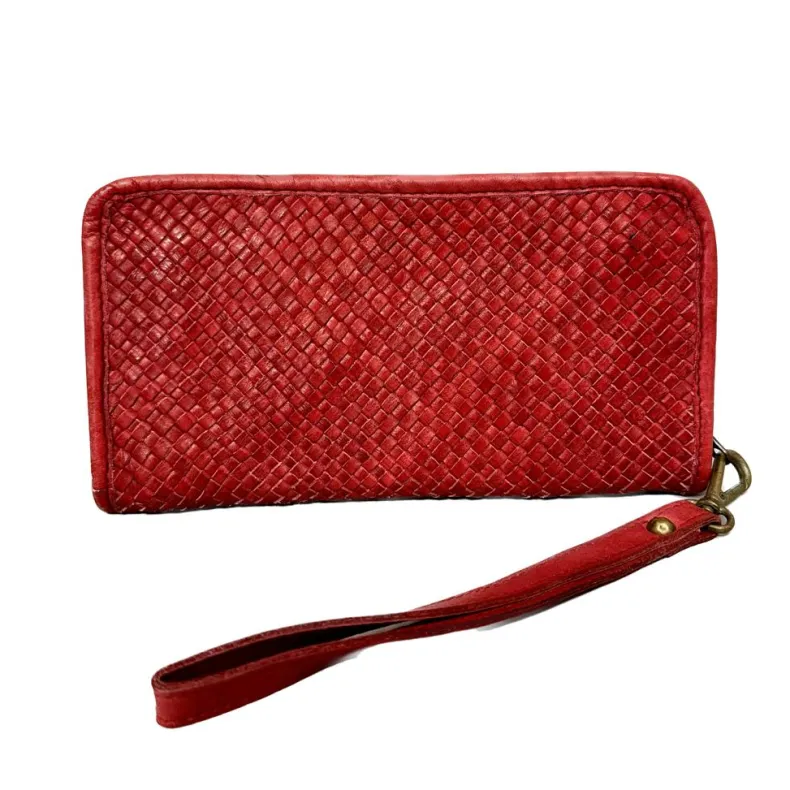 Woven Handcrafted Wallet With Wrist Strap