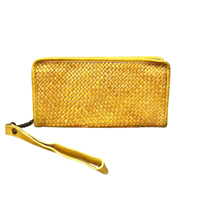 Woven Handcrafted Wallet With Wrist Strap