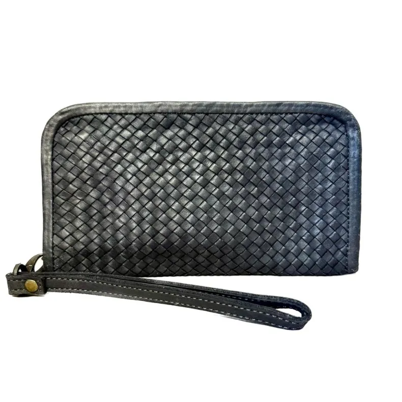 Woven Handcrafted Wallet With Wrist Strap